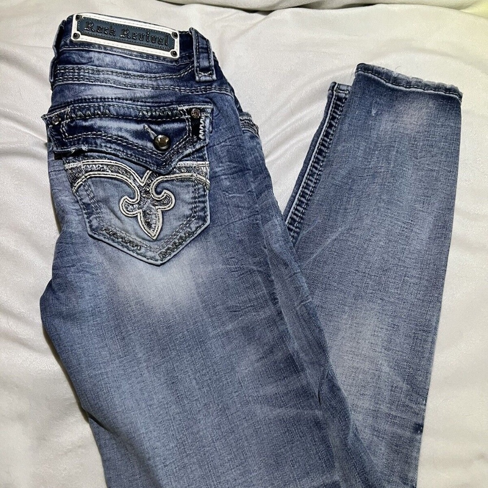 Rock Revival Jeans Style Kayley Sz 26 X 29